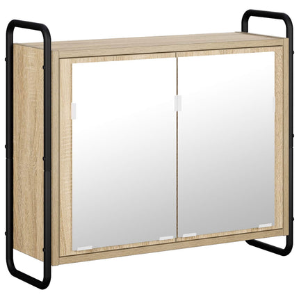 Badrumsskåpsset 4 st Sonoma-ek 40 x 36 x 181 cm Konstruerat trä