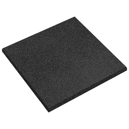 Fallskyddsplattor 6 pcs Svart 50 x 50 cm Gummi