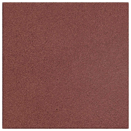 Fallskyddsplattor 6 pcs Röd 50 x 50 cm Gummi