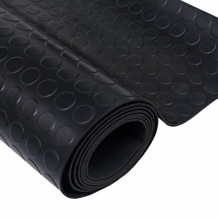 Golvmatta Svart 1 x 5 m Gummi