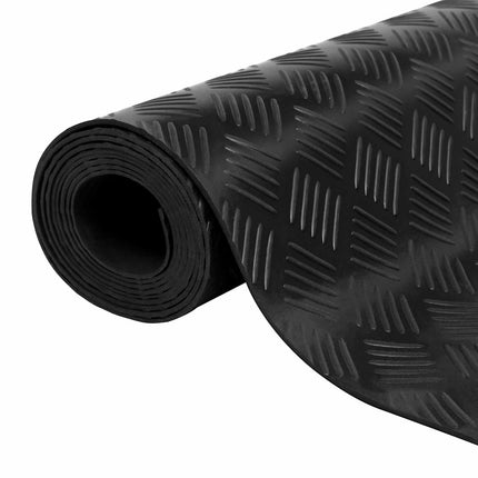 Golvmatta Svart 1,5 x 4 m Gummi