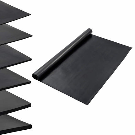 Golvmatta Svart 1,2 x 2 m Gummi