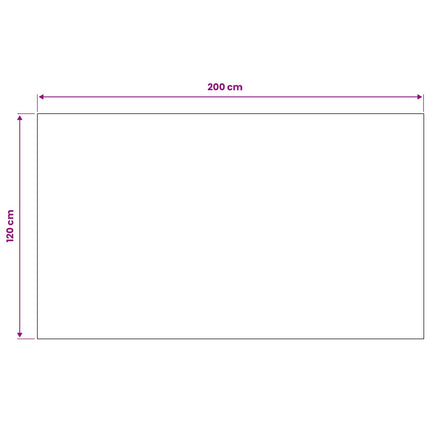 Golvmatta Svart 1,2 x 2 m Gummi