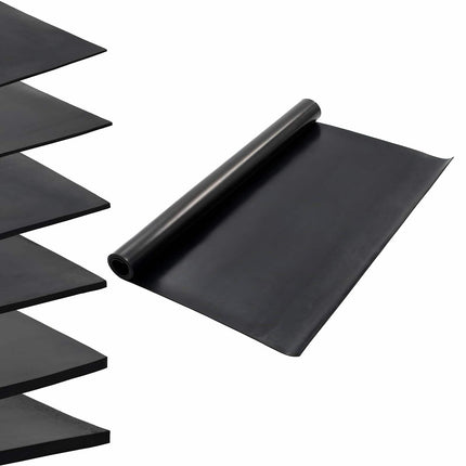 Golvmatta Svart 1,2 x 2 m Gummi