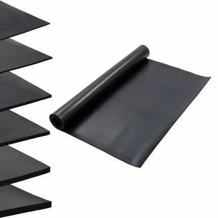 Golvmatta Svart 1,2 x 2 m Gummi