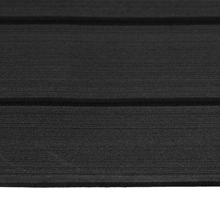 Båtmatt Randig Mörkgrå och Svart 240 x 90 cm EVA