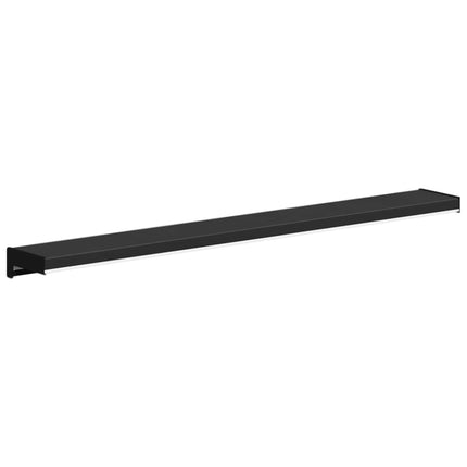 Fönsterbräda Svart med träådring 60 x 10 x 4,5 cm PVC