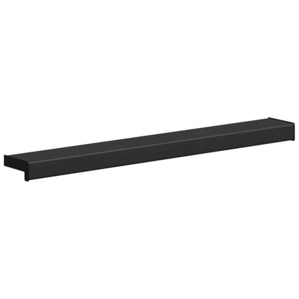 Fönsterbräda Svart med träådring 80 x 10 x 4,5 cm PVC