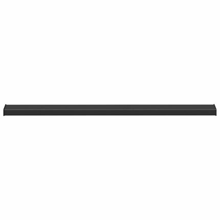 Fönsterbräda Svart med träådring 140 x 10 x 4,5 cm PVC