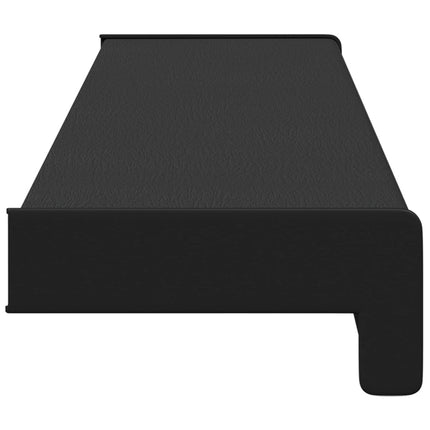 Fönsterbräda Svart med träådring 80 x 15 x 4,5 cm PVC