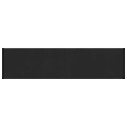 Fönsterbräda Svart med träådring 100 x 20 x 4,5 cm PVC
