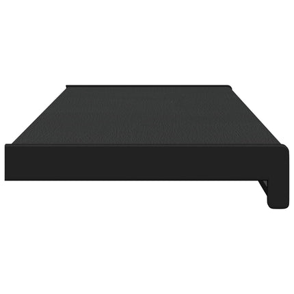 Fönsterbräda Svart med träådring 60 x 25 x 4,5 cm PVC