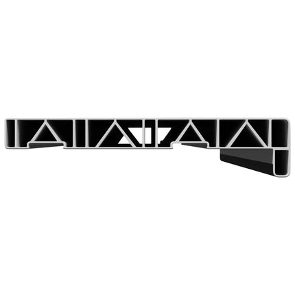 Fönsterbräda Svart med träådring 100 x 25 x 4,5 cm PVC