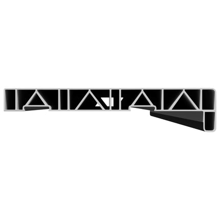 Fönsterbräda Svart med träådring 120 x 25 x 4,5 cm PVC