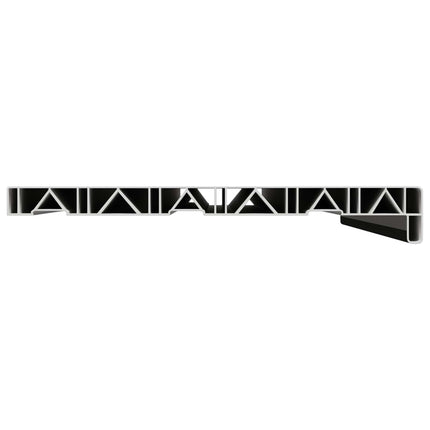 Fönsterbräda Svart med träådring 60 x 30 x 4,5 cm PVC