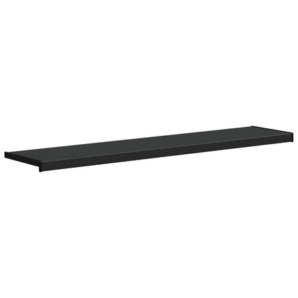 Fönsterbräda Svart med träådring 140 x 30 x 4,5 cm PVC