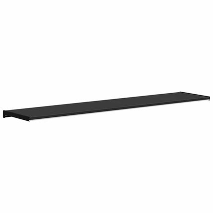 Fönsterbräda Svart med träådring 140 x 30 x 4,5 cm PVC