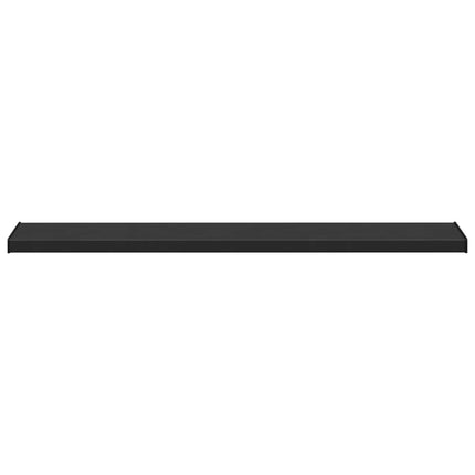 Fönsterbräda Svart med träådring 120 x 35 x 4,5 cm PVC