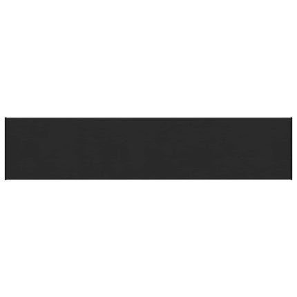 Fönsterbräda Svart med träådring 160 x 35 x 4,5 cm PVC