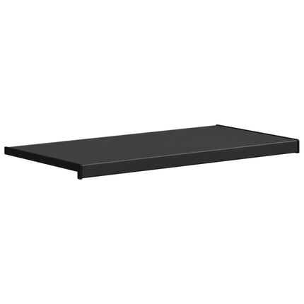 Fönsterbräda Svart med träådring 80 x 40 x 4,5 cm PVC