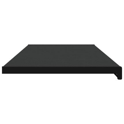 Fönsterbräda Svart med träådring 160 x 40 x 4,5 cm PVC