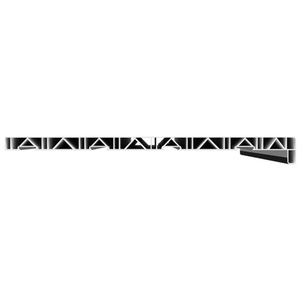 Fönsterbräda Svart med träådring 80 x 45 x 4,5 cm PVC