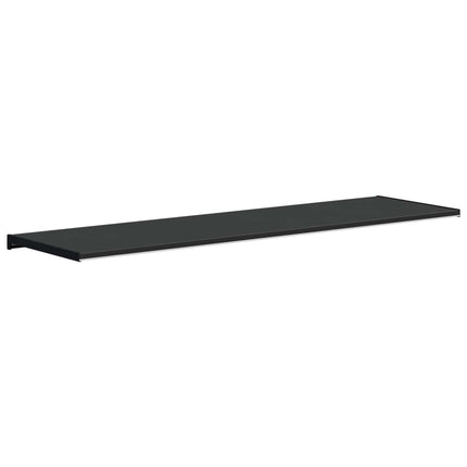 Fönsterbräda Svart med träådring 160 x 45 x 4,5 cm PVC