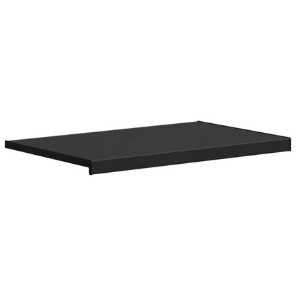 Fönsterbräda Svart med träådring 60 x 50 x 4,5 cm PVC
