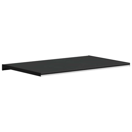 Fönsterbräda Svart med träådring 60 x 50 x 4,5 cm PVC