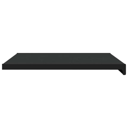 Fönsterbräda Svart med träådring 60 x 50 x 4,5 cm PVC