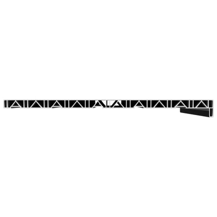 Fönsterbräda Svart med träådring 80 x 50 x 4,5 cm PVC