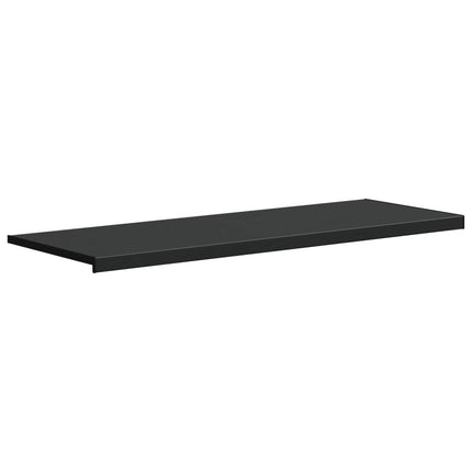 Fönsterbräda Svart med träådring 120 x 50 x 4,5 cm PVC