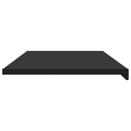 Fönsterbräda Svart med träådring 120 x 50 x 4,5 cm PVC