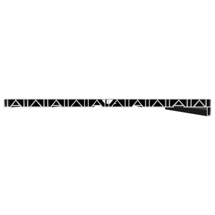 Fönsterbräda Svart med träådring 160 x 50 x 4,5 cm PVC