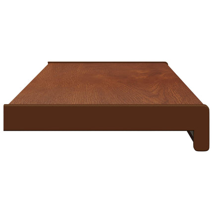 Fönsterbräda Brun trä 60 x 25 x 4,5 cm PVC