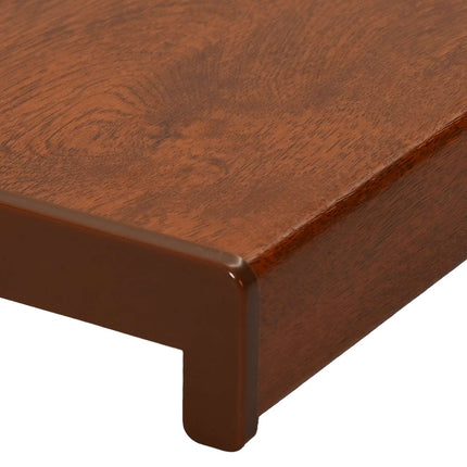 Fönsterbräda Brun trä 80 x 45 x 4,5 cm PVC