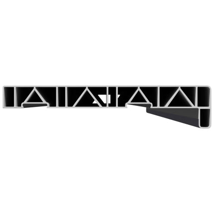 Fönsterbräda Anthracit med träådring 120 x 25 x 4,5 cm PVC