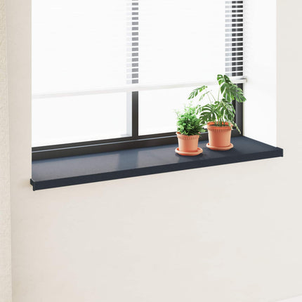 Fönsterbräda Anthracit med träådring 120 x 40 x 4,5 cm PVC