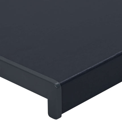 Fönsterbräda Anthracit med träådring 120 x 50 x 4,5 cm PVC