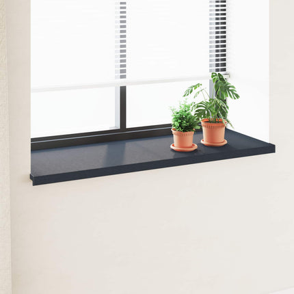 Fönsterbräda Anthracit med träådring 140 x 50 x 4,5 cm PVC