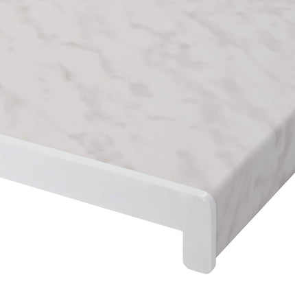 Fönsterbräda Marmorstruktur 120 x 25 x 4,5 cm PVC