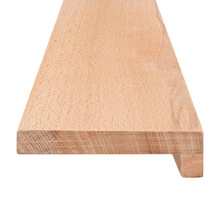 Trapstegsmattor 8 st 120 x 30 x 2 cm Naturlig Massivt bokträ