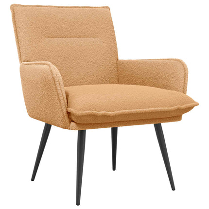 Fåtölj Beige Bouclé