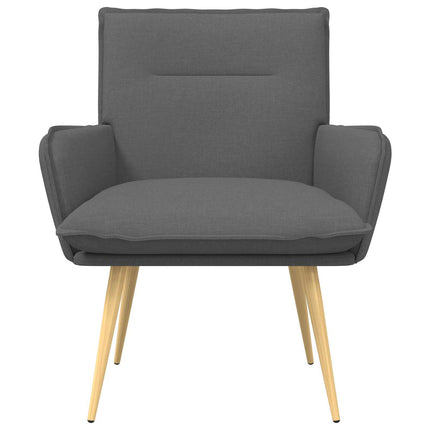 Fåtölj Mörkgrå Tyg