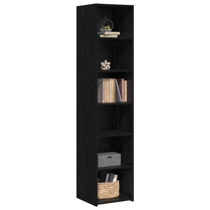 Sideboard Svart ek 40 x 41 x 185 cm Konstruerat trä