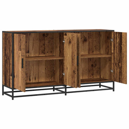 Sideboard Gammalt trä 134 x 35 x 76 cm Konstruerat trä