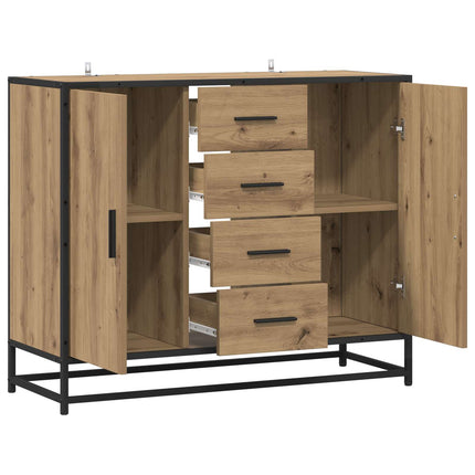 Sideboard Artisan-ek 92 x 35 x 76 cm Konstruerat trä