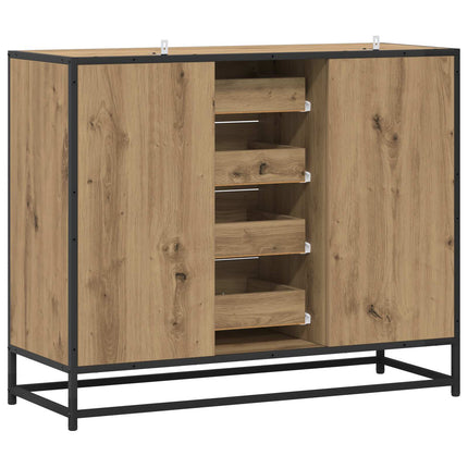 Sideboard Artisan-ek 92 x 35 x 76 cm Konstruerat trä