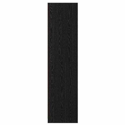Garderob med hylla Svart ek 100 x 50 x 200 cm Konstruerat trä