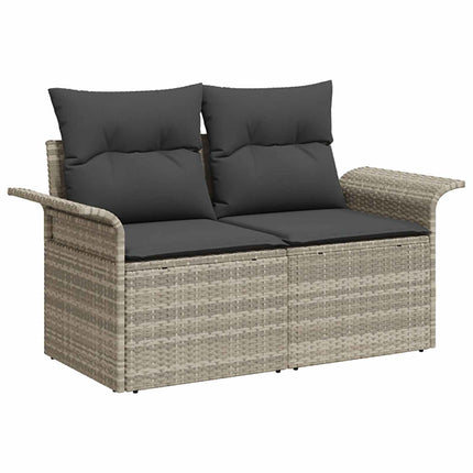 Soffset 6 pcs 4-Antal sittplatser Ljusgrå och mörkgrå